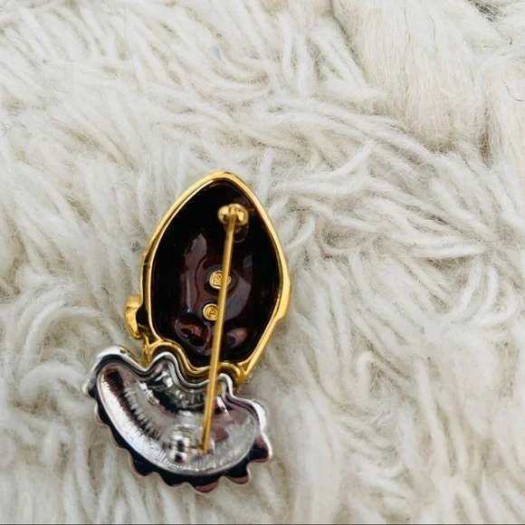 Swarovski Signed Pierrot Clown Pin Brooch - Perfect Condition - Picture 4 of 5